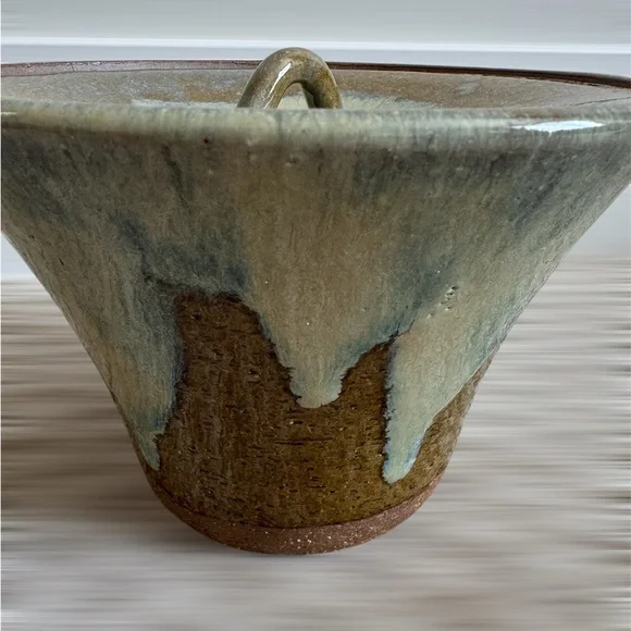 Japanese Ceramic: Mizusashi by Fukumori, Tsukidou Karatsu-yaki Suehiro Water Jar - Picture 4 of 16